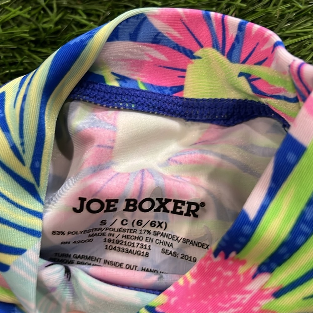 Girls Joe Boxer Rashguard Swim Top - Picture 3 of 3